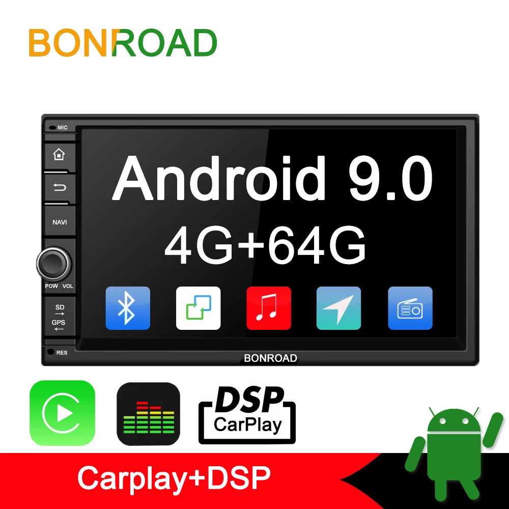 Bonroad 2Din Android автомобильный мультимедийный плеер для Nissan автомобильный стерео приемник DVD с Радио RDS gps навигация видео RAM4G ROM64G