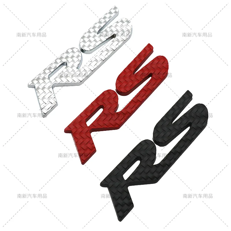 

Carbon Fiber Pattern RS Car Stickers for Honda Fit Tail Tag Sports Version of the Modified Car Logo