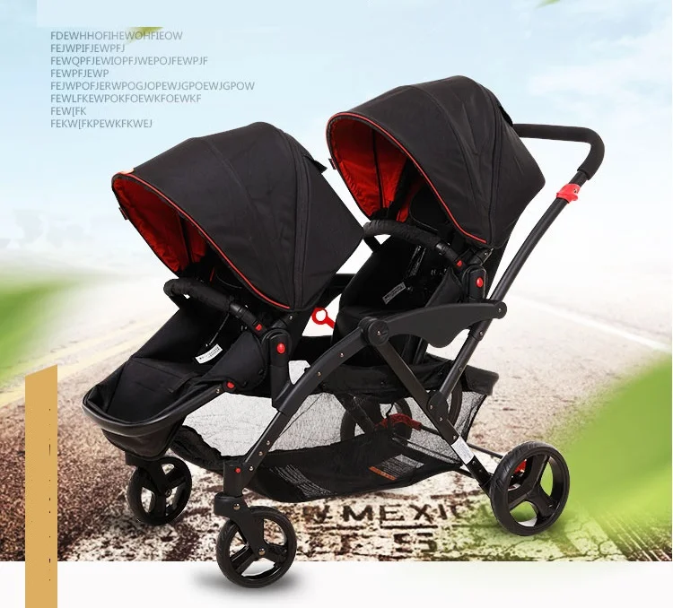 Motherknows original double seat twins baby stroller,kinderwagen 2 in 1 baby cart, pushchair/pram