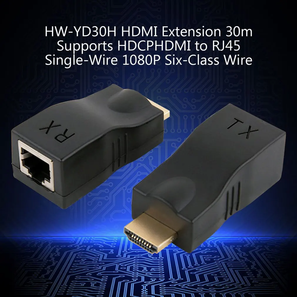 Hdmi удлинитель 30 метров Поддержка HDCP HDMI к RJ45 одиночный сетевой кабель 1080P