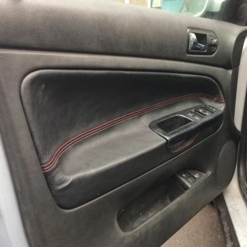 4 шт. кожаные накладки на дверные подлокотники из микрофибры для VW Passat B5 1998 1999 2000