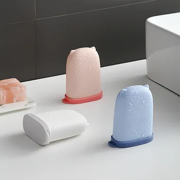 

Bathroom Soap Holder Perforated Soap Box Drain Toilet Soap Box Wall-mounted Fragrance Photo Shelf Soap Box Bathroom Gadgets 1pcs