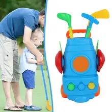 

Portable Golf Club Set Outdoor Indoor Parent-Child Interactive Toys Golf Sports Training Aids Tool For Kids Golf Beginner