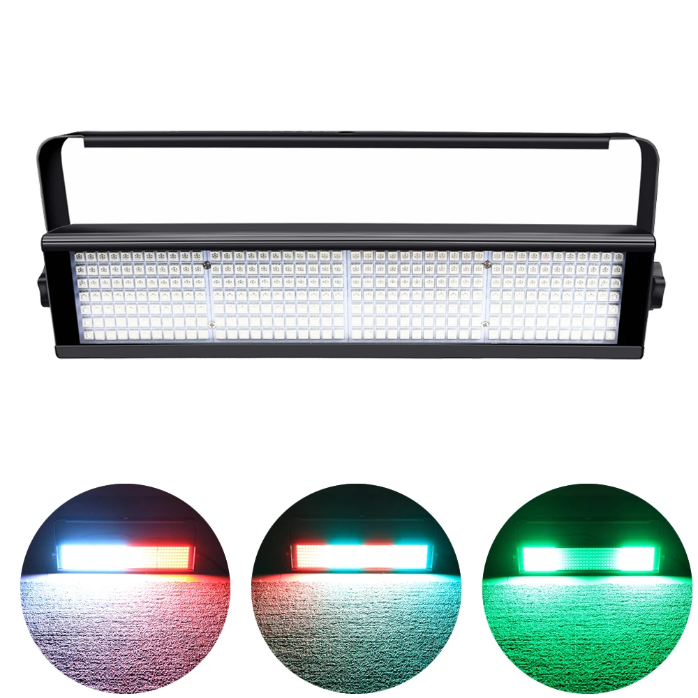 New 308Pcs LED RGB 3IN1 Stage Strobe Light DMX512 1 25Hz Stroboscopic