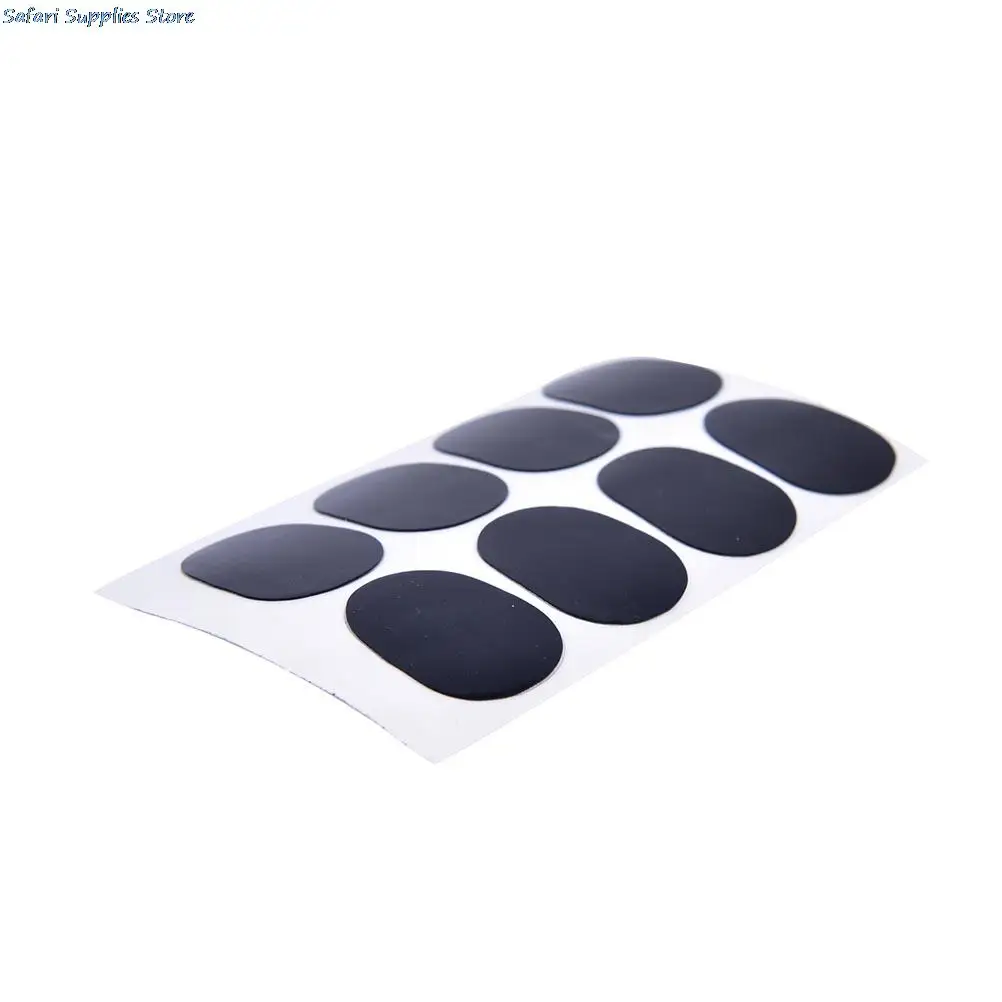 0.55mm Thickness 8 Pcs Black Rubber Soprano Saxophone Sax Clarinet Mouthpiece Pads Patches Cushions saxophone pads,saxophone mouthpiece cushions,saxophone accessories,clarinet accessories