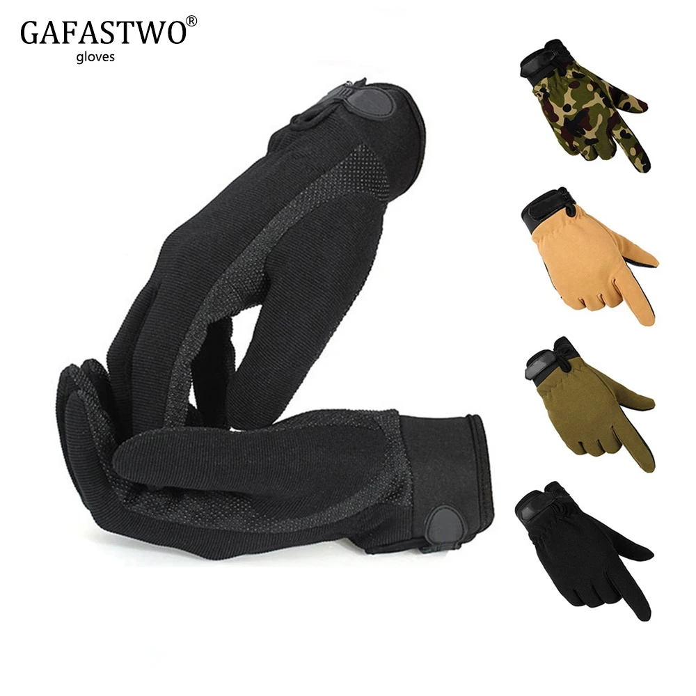 

Spring Autumn Lightweight Breathable Man Tactical Gloves Fashion Cool Camouflage Black Riding Non-Slip Full Finger Half Finger