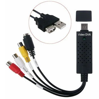 

USB 2.0 Audio Television Video VHS to PC DVD VCR Converter Easy Capture Card Adapter FKU66