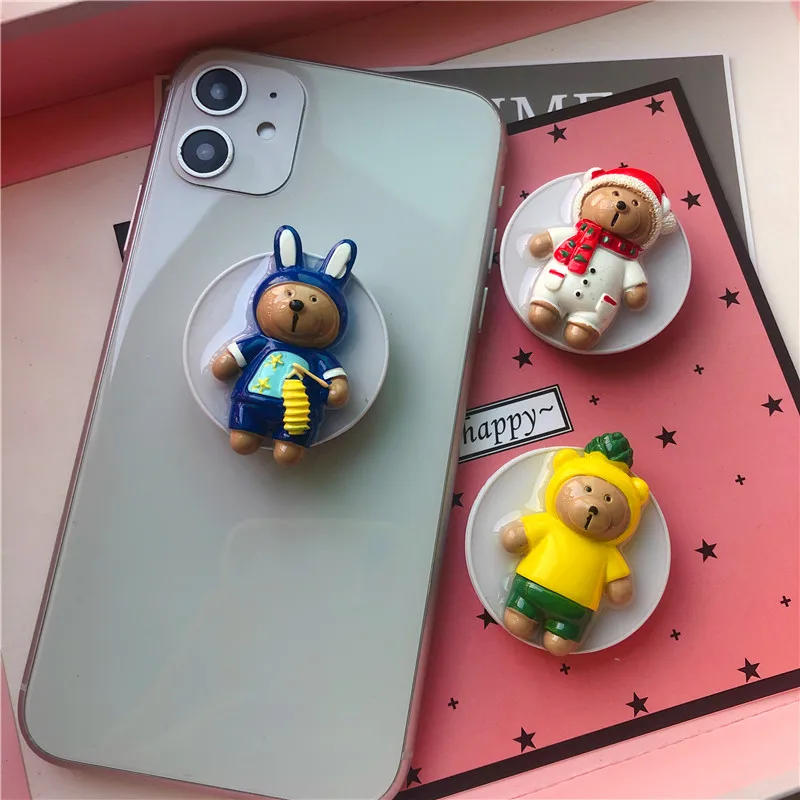 3D Милые Носки с рисунком медведя из мультика расширяющийся держатель для