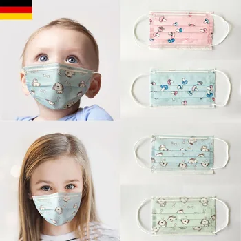 

10PCS Disposable children mask Cartoon Pattern Face Mask Mouth Masks+filter 3-Layers Anti Dust Cover Kids Baby PM2.5 Respirator