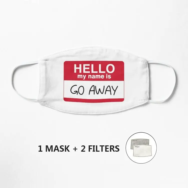 Здравствуйте Меня зовут уйти маска против пыли для лица из хлопка Mascarilla