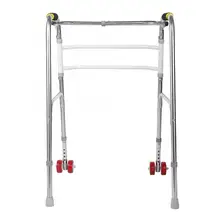 DE Складная ходячая рама Регулируемая ходячая помощник из нержавеющей стали ходячая рама 51x55 см для реабилитационного тренера для пожилых людей