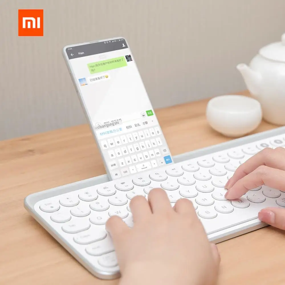 

Xiaomi Mijia Miiiw Bluetooth Dual Mode Keyboard MWBK01 104 Keys 2.4GHz Multi System Compatible Wireless Portable Keyboard
