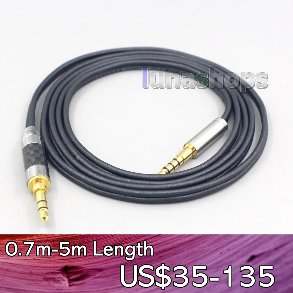 

LN007125 Black 99% Pure PCOCC Earphone Cable For Denon AH-mm400 AH-mm300 AH-mm200 Beats solo2 solo3 SHP9500