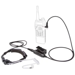 Walkie talkie microfone resistente u94 ptt pescoço garganta microfone fone de ouvido rádio otan tático para yaesu VX 3R FT 60R ft1dr