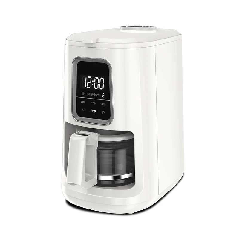 

Smart Coffee Machine LCD Smart Touch Coffee Pot Household Small Fully Automatic American Drip Type Grinding Bean Machine