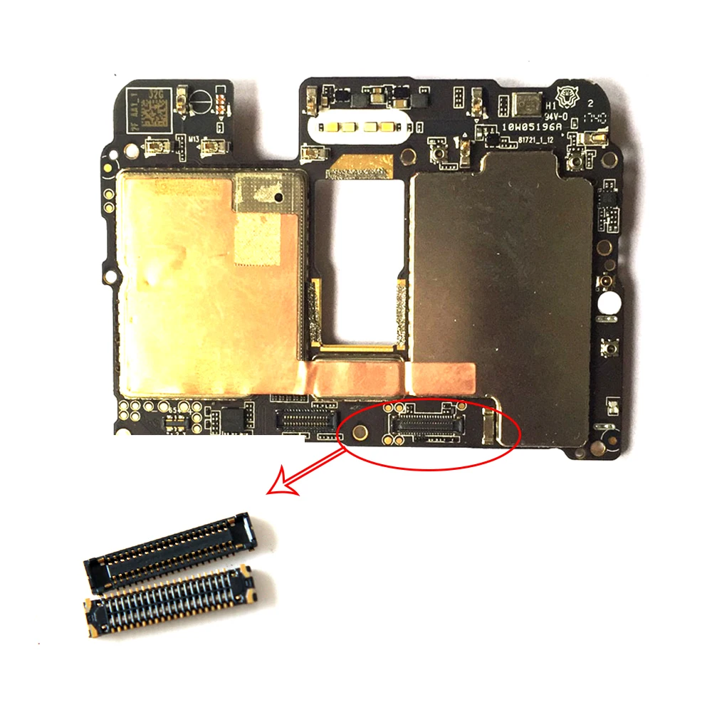 10pcs/lot New FPC Connector on motherboard 40pin For Meizu M6 Note Meilan note6 m6 note 6 | Мобильные телефоны и