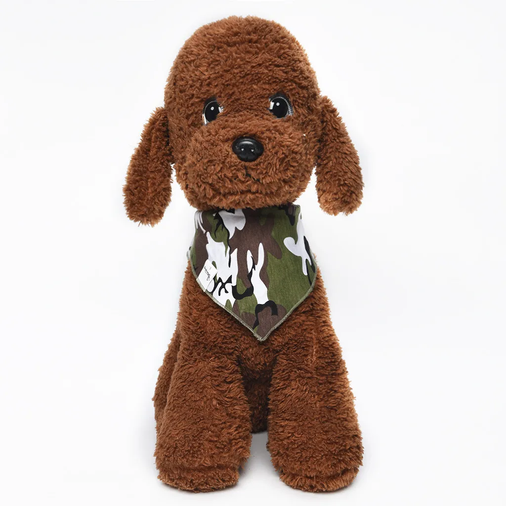 Pet Camouflage Bibs Saliva Towel Christmas With Costume Decor Hats For Cat Dog