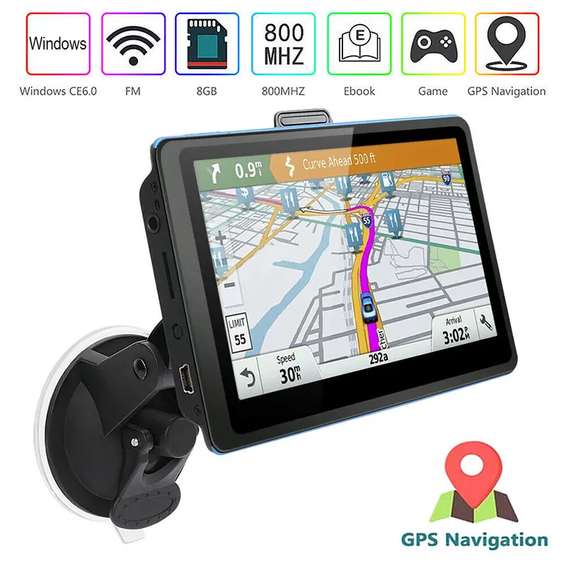 8 Гб ПЗУ gps-навигация автомобиль пратичный поворот за поворотом навигатор HD gps для предупреждения водителя Прямая