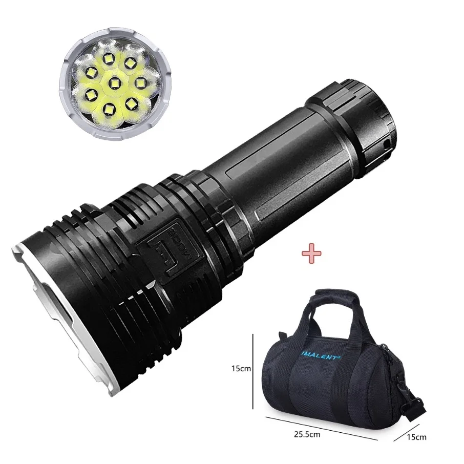 IMALENT DX80 High Power Rechargeable Led FlashlightCREE XHP70 32000LM Tactical Flashlight with Battery for Search and Rescue