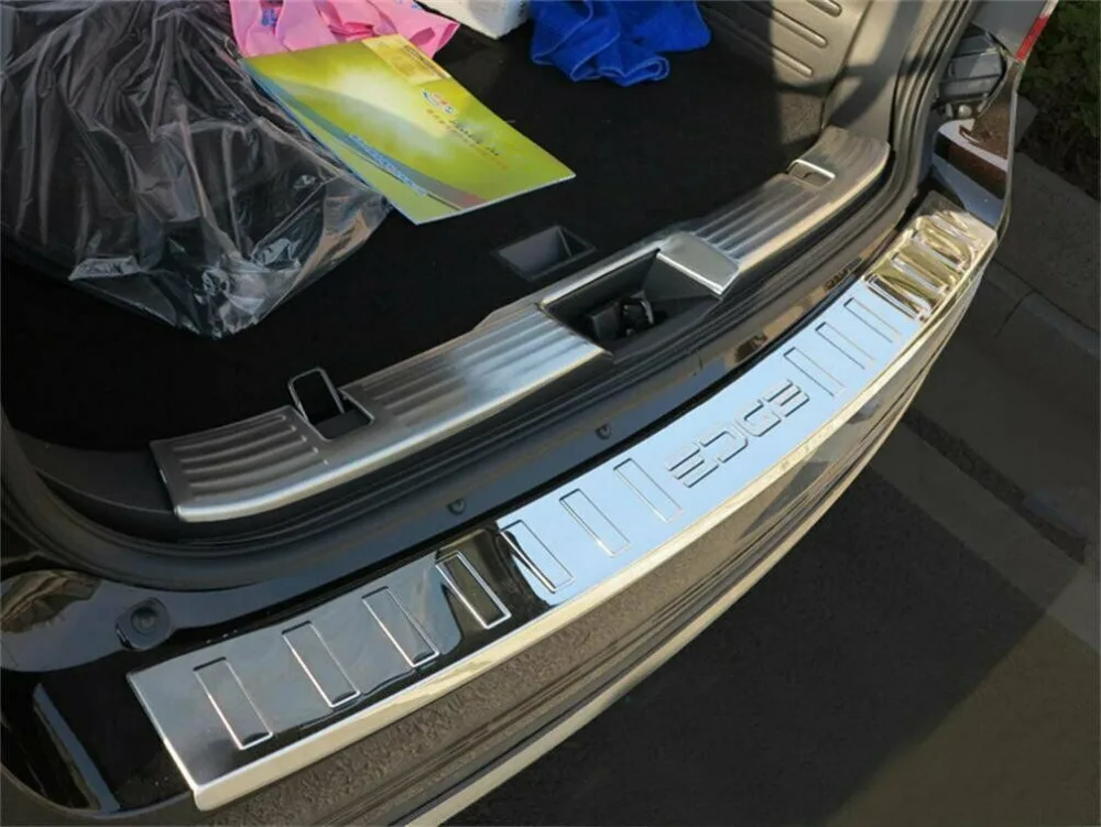 Подходит для Ford Edge 11- из нержавеющей стали заднего бампера Защитная Накладка порога