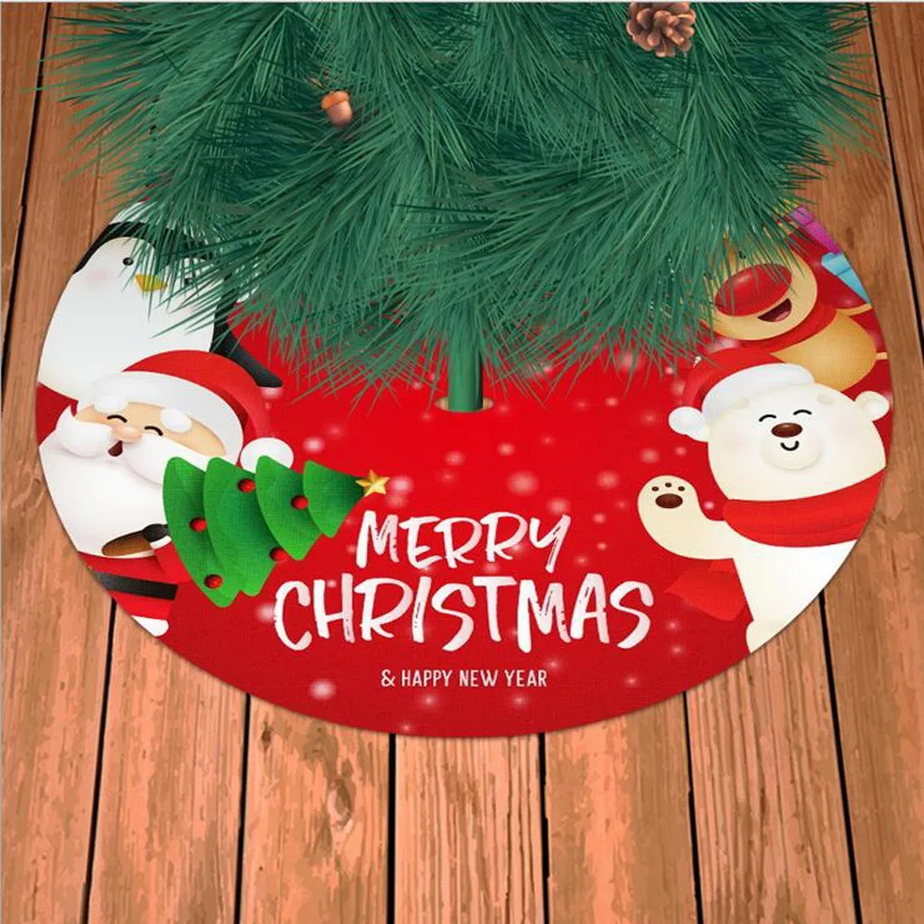 Christmas Tree Skirt Ornament 39 inch Diameter Bottom Decorations Skirts New Year 2021 | Дом и сад