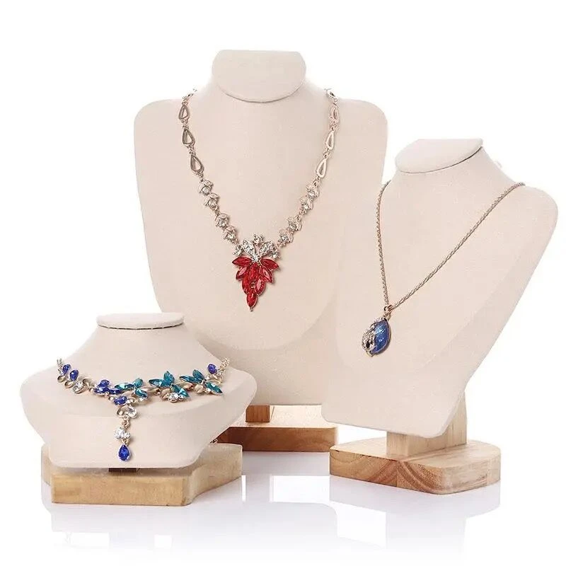 Estante de exhibición de de collar de colgador de diseño agradable, modelo de busto exhibición de joyería de alta calidad, estante de colores|Envase y exposición de joyería| - AliExpress