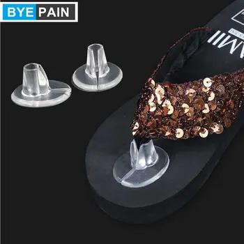 

1Pair BYEPAIN Soft Silicone Flip Flop Gel Cushions Pad Toe Protectors for Thong Sandal Inserts Guards Insoles Shoes Grip Pads