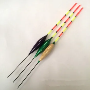 

3Pcs Fishing Float Bobber High Sensitivity Float Marked Bold Tail Fir Wood Fluorescent Fishing Light Float Fishing Accessories