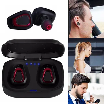 

Wireless Bluetooth 5.0 Stereo Sports Bluetooth Headset with Charging Box with 300mAH SGA998