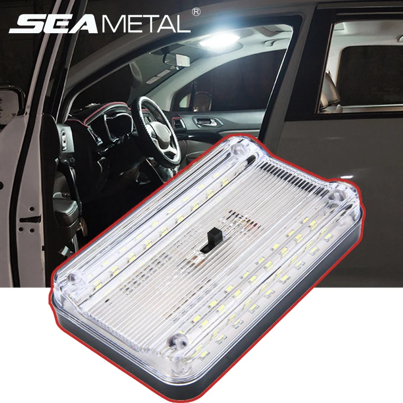 

SEAMETAL Car Interior Light Auto Trunk Lamp 36LED Reading Light Vehicle Roof Ceiling Lights Interior Lighting White For 12V Car