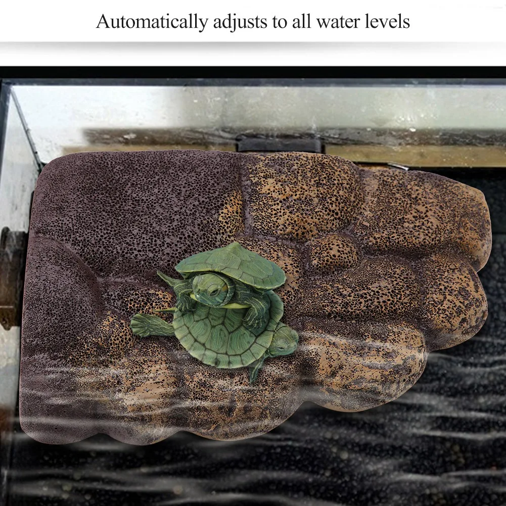Reptiles Tank Floating Island Aquarium Magnetic Basking Floating Island Platform Reptile Platform