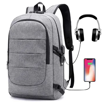 

15.6inch Anti Thief Men Backpack Fashion Usb Charging Computer Knapsack School Bag For Teenager Business Travel Laptop Backpack