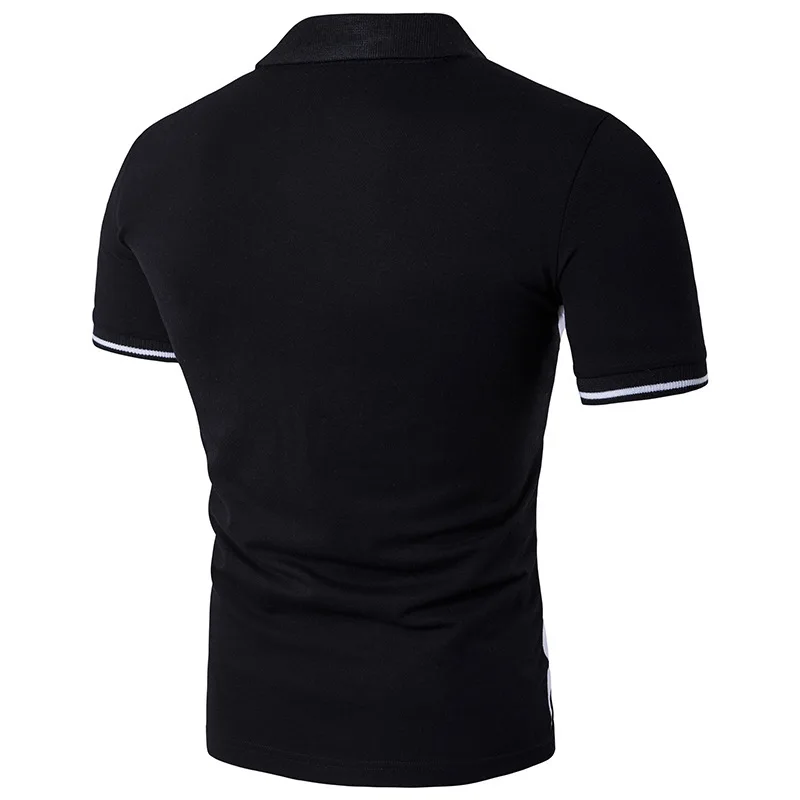 Повседневная Лоскутная рубашка поло для мужчин из хлопка Slim Fit с коротким рукавом летние поло рубашки анти-пиллинг Англия стиль поло Para Hombre
