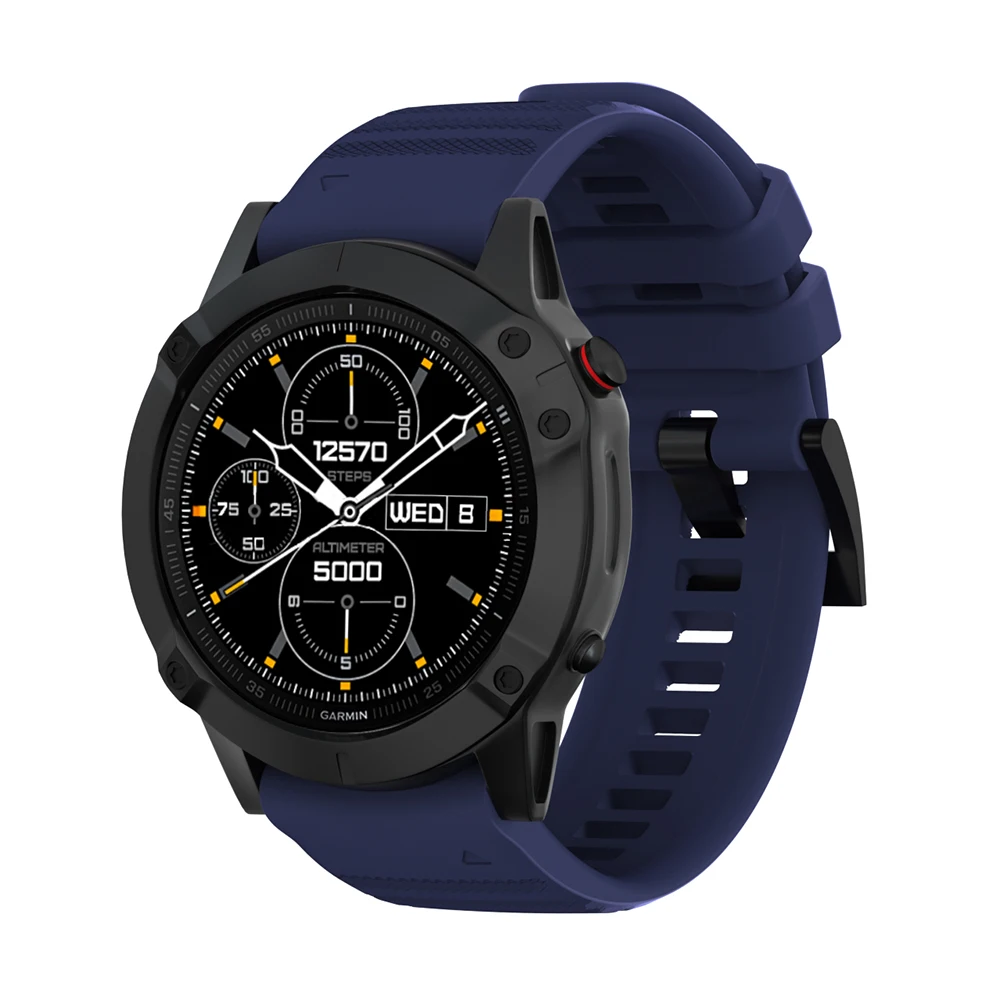 Для Garmin Fenix6S 6 6X силиконовый ремешок 20 мм/22 мм/26 мм, ремешок для смарт-часов для Fenix5S чехлы для айфонов 5 5X3 3HR наручных часах спортивный браслет