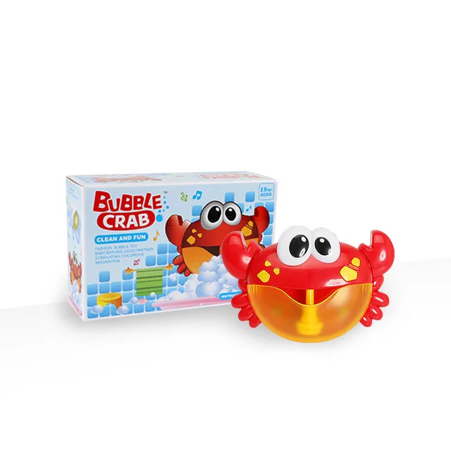 Открытый лягушка пузыря& крабы Детские Игрушки для ванны пузырь чайник ванна для купания мыло машина игрушки для детей с музыкой воды игрушки - Цвет: crab