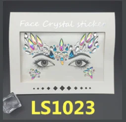 Светло-зеленый Temporary Rhinestone Glitter Tattoo Stickers Face Jewels Gems Festival Party Makeup Body Jewels Flash Fake Temporary Tattoos - Цвет: Светло-зеленый