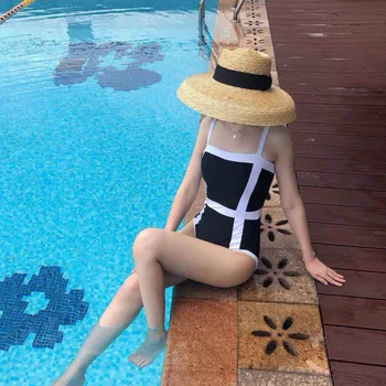 

Womens Swim Wear One Piece Bathing Clothes Women Swimsuit One-Piece Suits 2020 New Slim Solid Cotton Sierra Surfer Biquini
