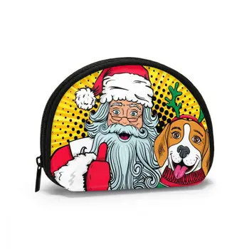 

Women Makeup Bag Santa Claus With Hugs Cosmetic Organizer bag Pouch For Travel Ladies Pouch