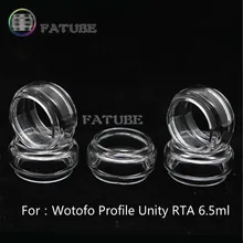 5 шт. FATUBE Пузырьковые стеклянные трубки аксессуары для сигарет стеклянный бак для Wotofo профиль Unity RTA 6,5 мл