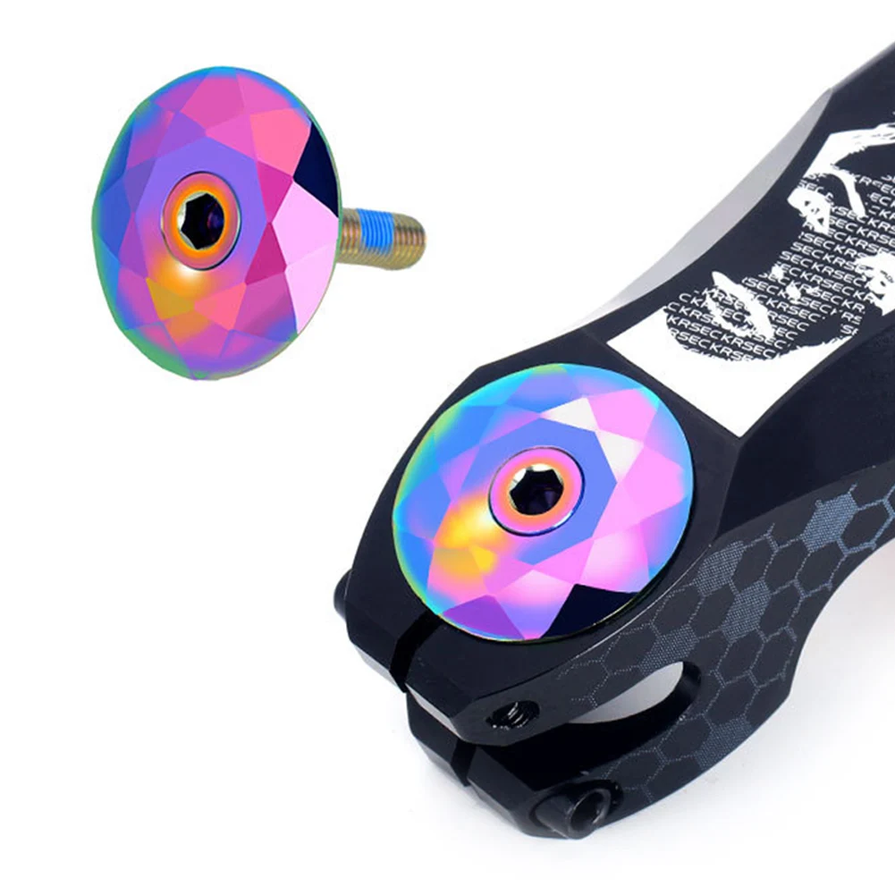 DIY легко установить титановый сплав Верхняя крышка разноцветный прочный с винтовыми аксессуарами практичный супер светильник гарнитура для велосипеда