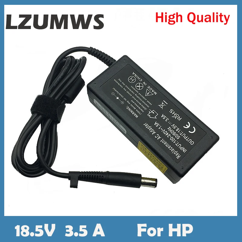 18,5 V 3.5A 65W 7,4*5,0mm 8 pin portátil AC cargador adaptador de fuente de alimentación para HP Compaq pavilion G6 DV5 DV6 G50 G60 N193 CQ43