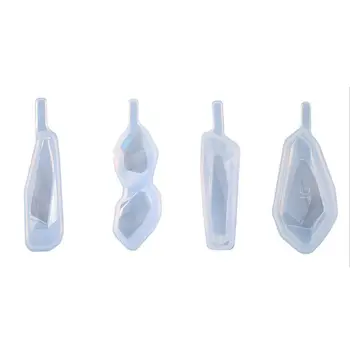

4Pcs Silicone Epoxy Mold Pendant Casting Mould DIY Crafts Jewelry Making Tool