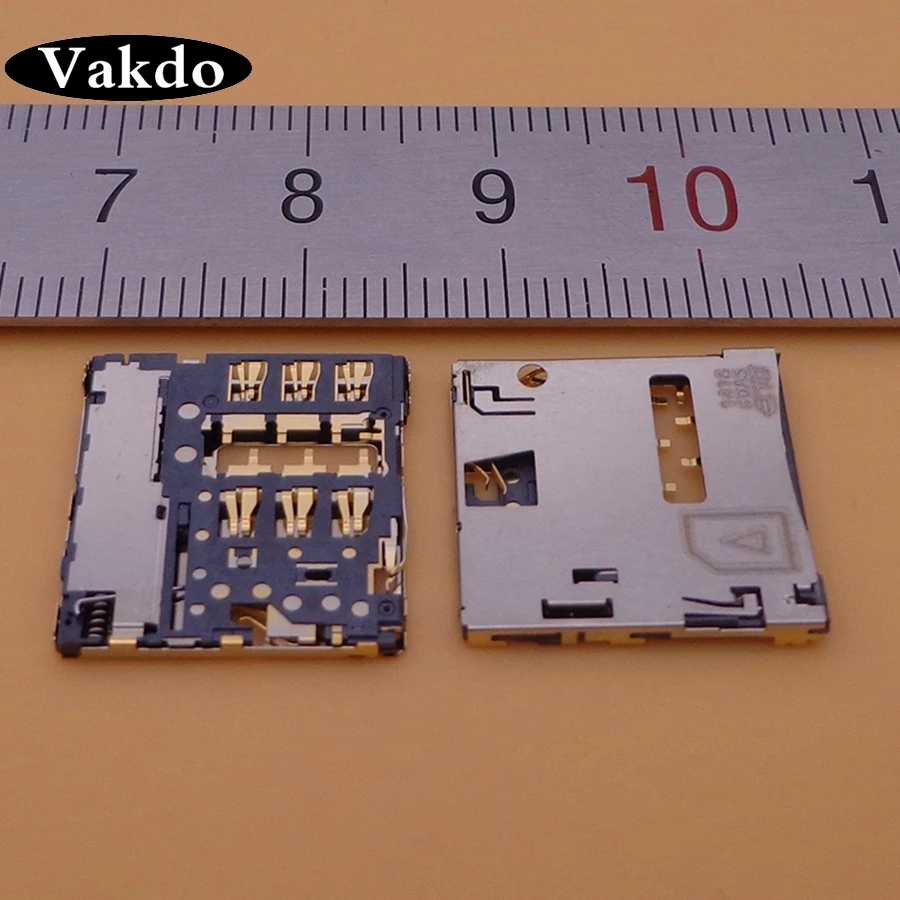 5pcs Sim Card Reader Connector Socket Slot for Huawei Honor 6 H60-L01 02 03 L11 L12 G660-L075 L75 Mate2 MT2 MATE 1 MT1-T00