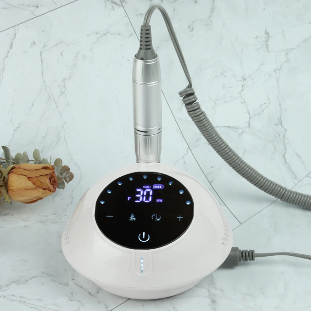 2020 New Electric Nail Drill 3000 RPM HD Digital Display Aluminum Electric Nail File for Nail Polisher Nail Milling machine