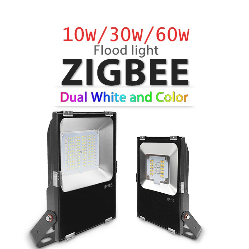 Gledopto Zigbee 3.0 Rgb Cct Led Proiettore Pro 10W 30W 60W Smart Outdoor Light Ip65 Lavoro Impermeabile Con Amazon Echo Plus
