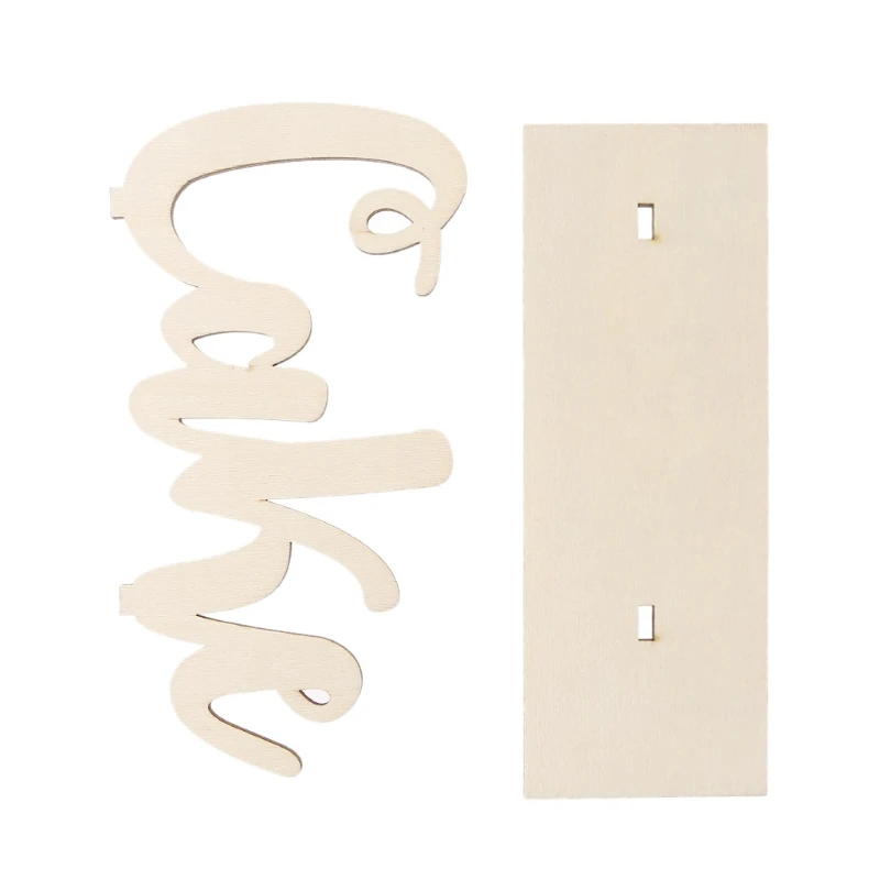 

Elegant Wood Cake Sign Wedding Decor Freestanding Table Decoration Ornament Part