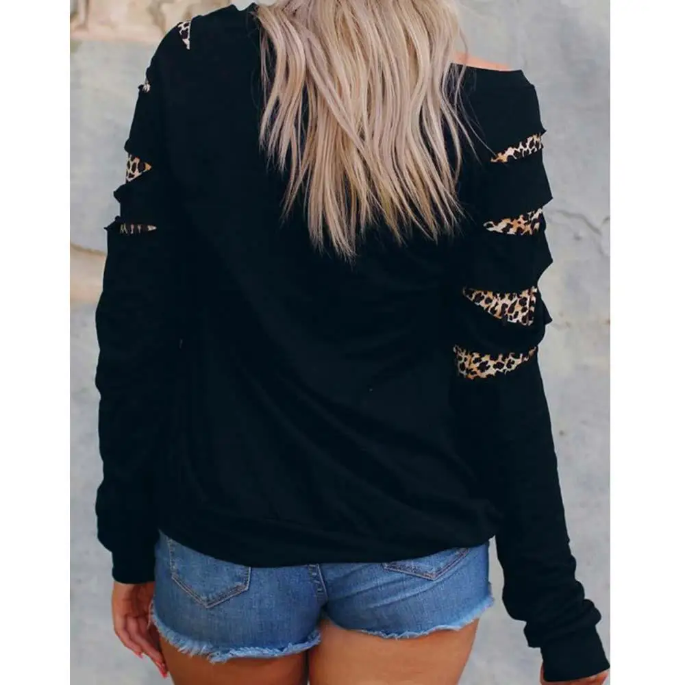 Vessos, женская футболка с длинным рукавом, забавная футболка, Camiseta Mujer, топ, футболка, подходит для хипстера, Harajuku, футболка, леопард, хлопок