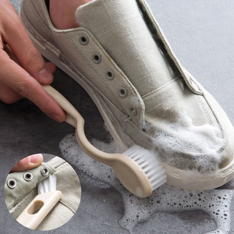 

1Pc Double-end Clothes Tiles Cleaning Brush Sink Cleaner Bathroom Bathtub Cleaning Tool Plastic Boot Shoe Brush