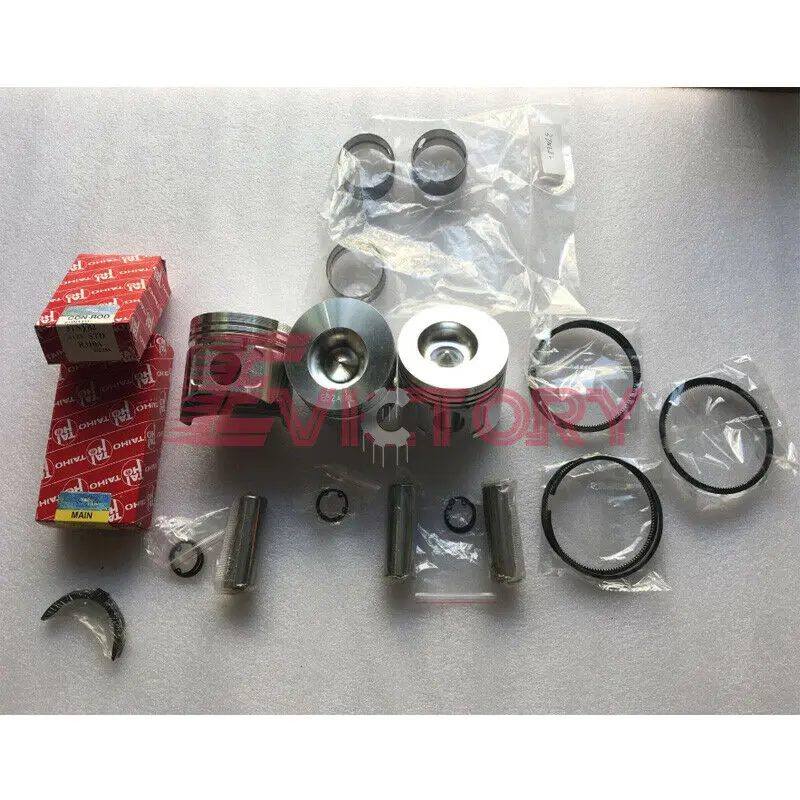 

For YANMAR 3D82E 3D82AE 3TNE82A 3TNE82 rebuild kit piston ring gasket bearing valve