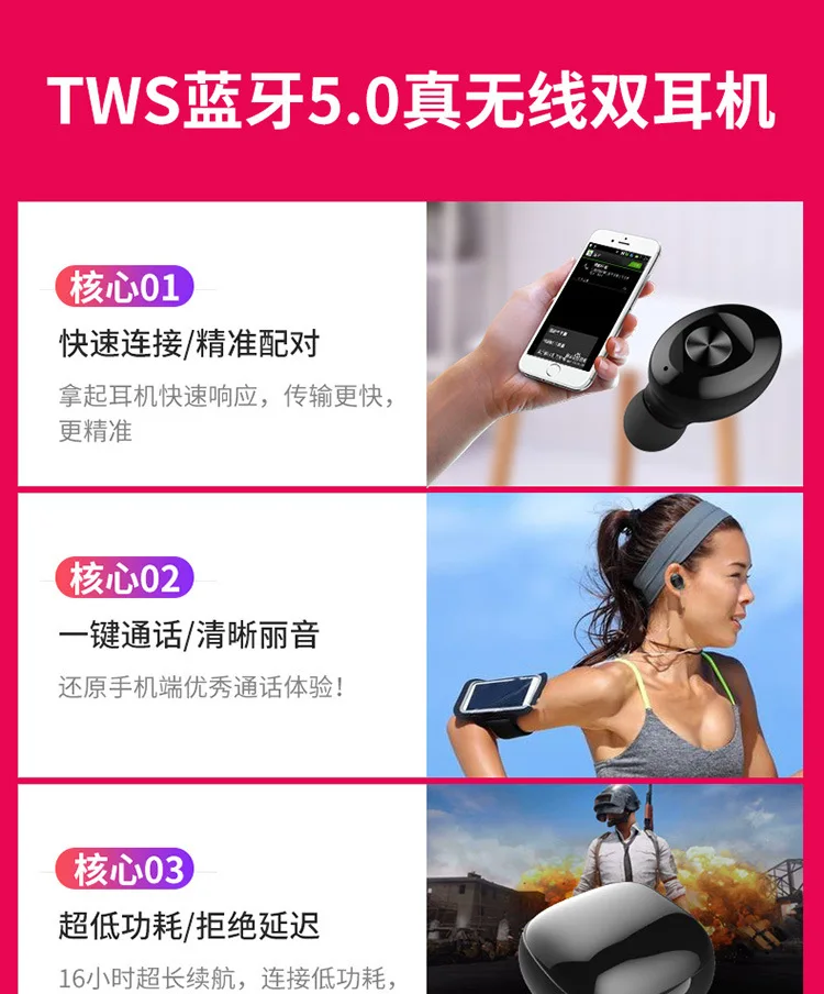 Новинка XG12 Bluetooth гарнитура мини беспроводные наушники TWS Bluetooth гарнитура 5,0 зарядный отсек